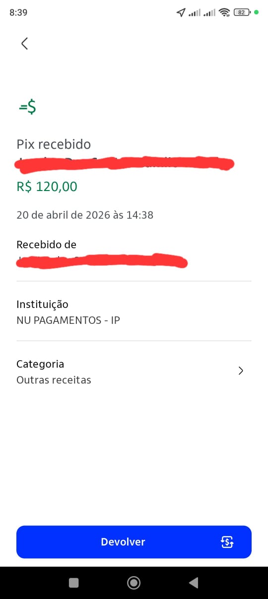 Comprovante de pagamento PIX recebido pela oficina 3