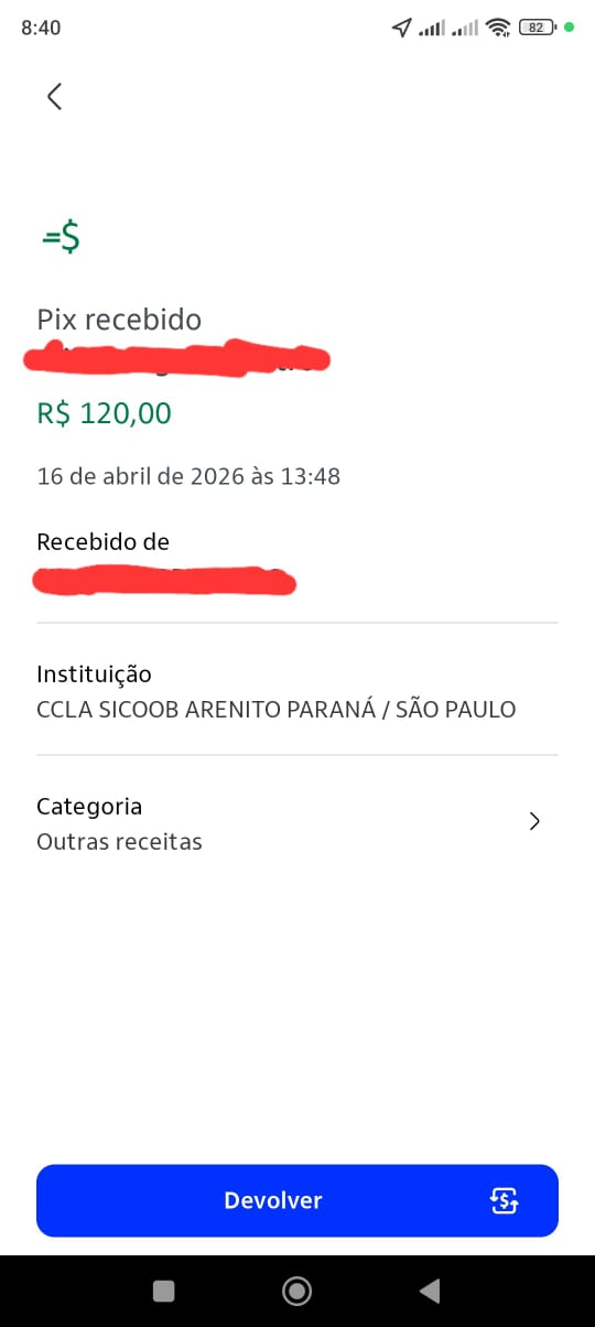 Comprovante de pagamento PIX recebido pela oficina 6